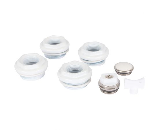 Универсальный монтажный комплект для подключения радиатора STOUT Sku-0111-000112 1/2" ral 9016 RG0090LD6D89UD 