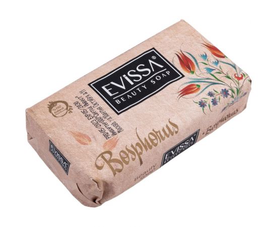 Парфюмированное туалетное мыло EVISSА с французскими отдушками в крафтовой бумаге,140 гр, Босфор М1772 