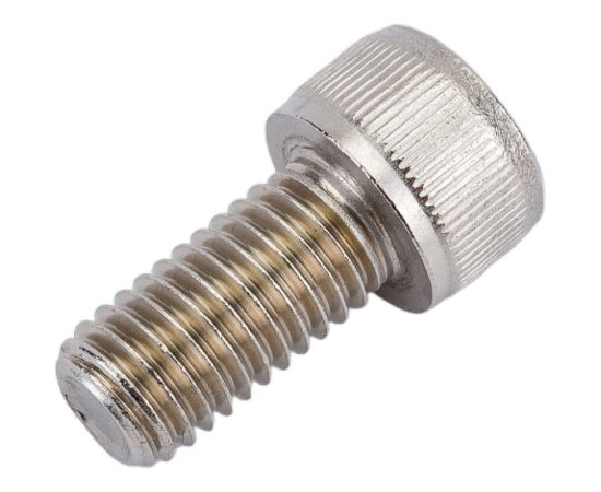 Нержавеющий винт с цилиндрической головкой KREPFIELD M10x20 мм, DIN 912, А2, внутренний шестигранник, полная резьба, 10 шт. 912A2ВИНТПР10Х20-10 