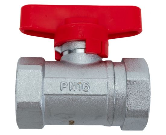 Хромированный шаровой кран FAR 3/4 ВР-ВР бабочка, красный FS 3036 34RC 