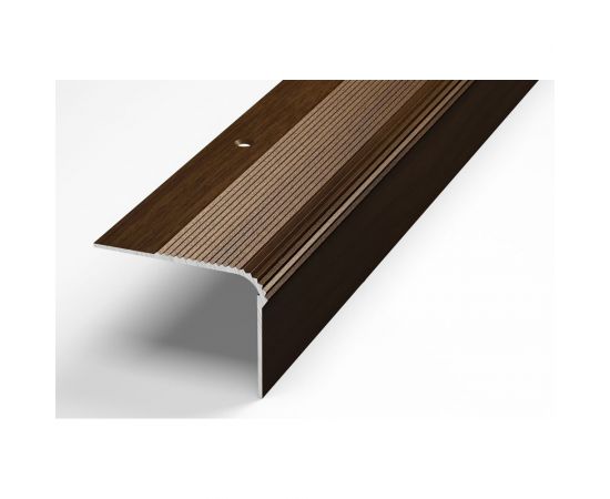 Порог угловой алюминиевый декоративный (54х41,8 мм, 1,35 м, Венге) ЛУКА УТ000005160 