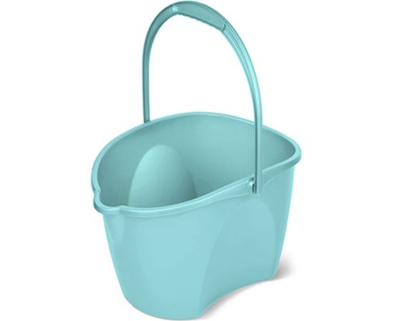 Ведро со сливом Martika Престо овальное, 12 л, бирюзовое С647БИР 