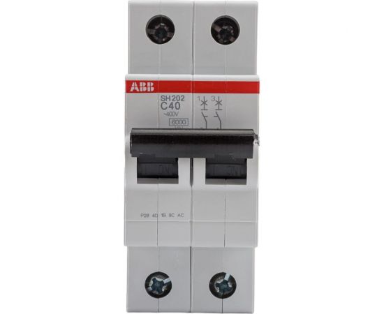 Автоматический выключатель ABB 2-полюсной sh202 c40 2CDS212001R0404 – изображение 3