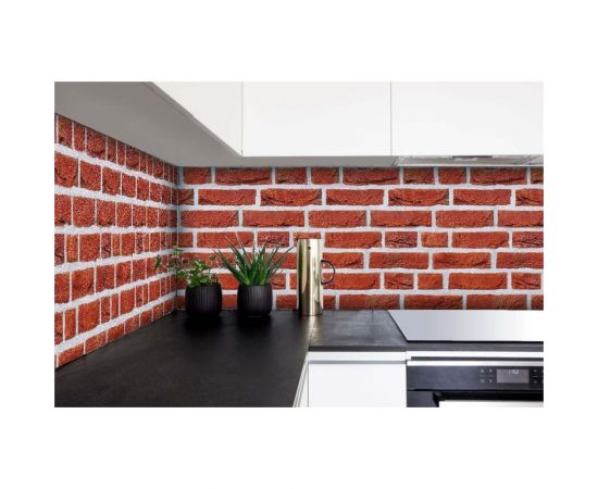 Фартук для кухни на стену ООО Оптион Лофт кирпичный красный, 3000x600 мм, термоперевод 84114 – изображение 3