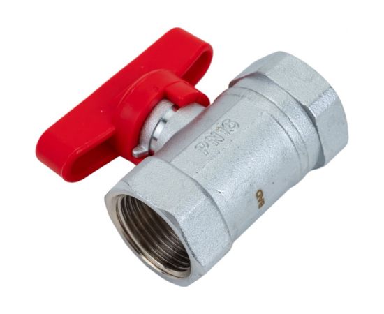 Хромированный шаровой кран FAR 3/4 ВР-ВР бабочка, красный FS 3036 34RC – изображение 4