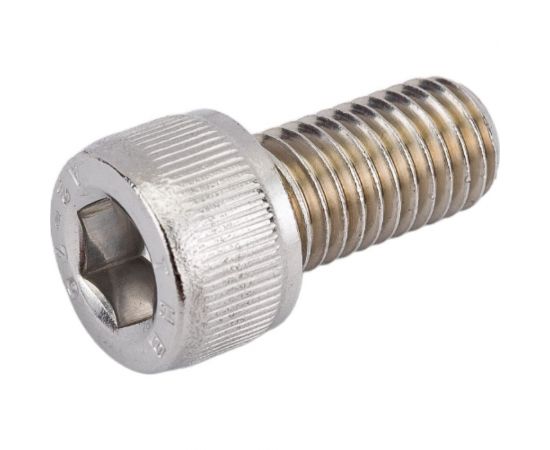 Нержавеющий винт с цилиндрической головкой KREPFIELD M10x20 мм, DIN 912, А2, внутренний шестигранник, полная резьба, 10 шт. 912A2ВИНТПР10Х20-10 – изображение 3