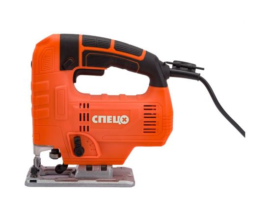 Лобзик Спец БПМ-800М, 850 Вт, литая подошва, лазерная направл, быстрозаж.патрон,0-3000об/мин, маятник, макс глубина пропила в дереве 100мм, цв коробка СПЕЦ-4039 – изображение 3