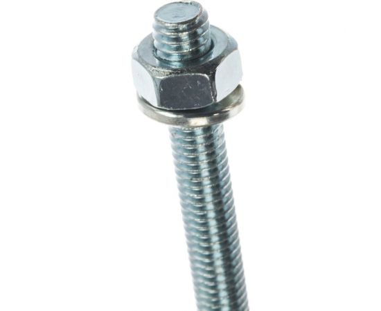 Болт с шестигранной головкой в комплекте с гайкой, шайбой, шайбой пружинной, ЗУБР, МАСТЕР, 303436-06-070 – изображение 3