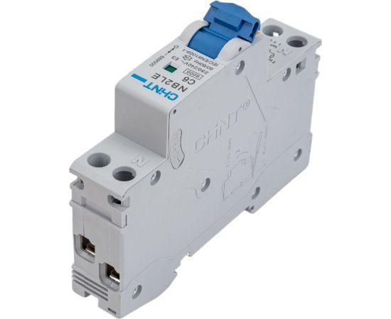 Дифференциальный автоматический выключатель CHINT, NB2LE, 1P+N, 6A, 30mA, 1 модуль, характеристика С, электронный тип, AС, 6kA 689000 – изображение 2