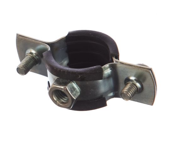 Хомут с гайкой Невский Крепеж оцинк. с резин. уплотн. 3/4" 25-28 мм 818789 – изображение 2