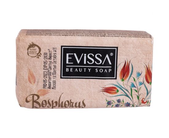 Парфюмированное туалетное мыло EVISSА с французскими отдушками в крафтовой бумаге,140 гр, Босфор М1772 – изображение 2
