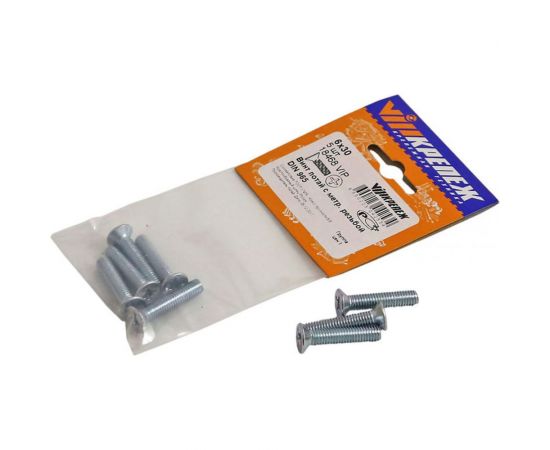 Винт потай с метрической резьбой VIPкрепеж DIN 965, 6х30, 5 шт. 18468 VIP – изображение 2