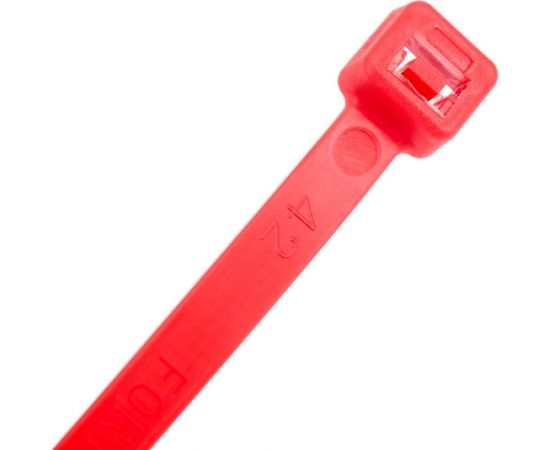 Нейлоновые стяжки FORTISFLEX КСС 5х300 красный 100 штук 61330 – изображение 5