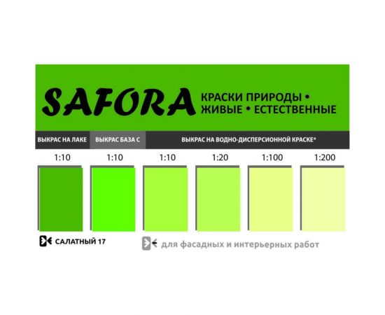 Колеровочная паста SAFORA салатный 100 мл 17 – изображение 3