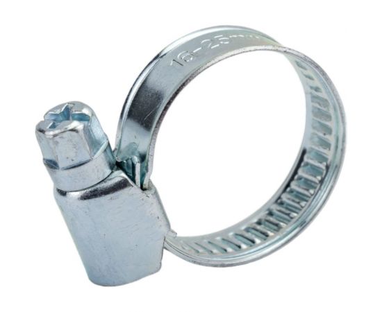 Червячный хомут СВК оцинкованная сталь, w1/9 мм, 16-25 мм SVK-GW1025 – изображение 4