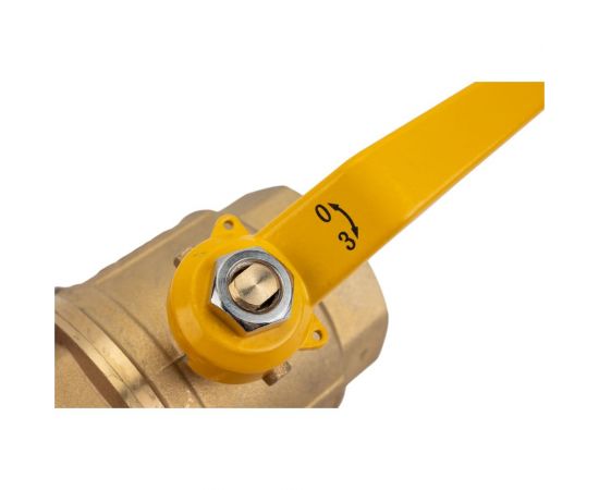 Шаровой кран для газа STI Ду50 Ру16 муфтовый (муфта-муфта) рычаг D170-00054 – изображение 2