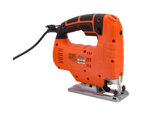 Лобзик Спец БПМ-800М, 850 Вт, литая подошва, лазерная направл, быстрозаж.патрон,0-3000об/мин, маятник, макс глубина пропила в дереве 100мм, цв коробка СПЕЦ-4039 – изображение 6