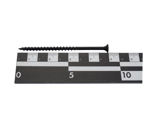 Черный саморез по дереву GSMETZ 4,2x89 мм, фосфатированный, 1 кг, 178 шт., ph2 1004289-1 – изображение 3