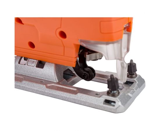 Лобзик Спец БПМ-800М, 850 Вт, литая подошва, лазерная направл, быстрозаж.патрон,0-3000об/мин, маятник, макс глубина пропила в дереве 100мм, цв коробка СПЕЦ-4039 – изображение 5