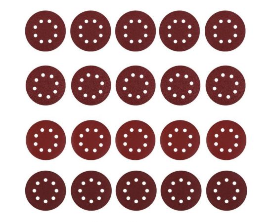 Набор шлифовальных кругов SD20-1 (20 шт; 125 мм; P40/P80/P120/P240) DEKO 065-0892 