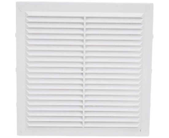 Решетка неразъемная наклонные жалюзи с москитной сеткой 190х190 мм Эвент Э1919Н 