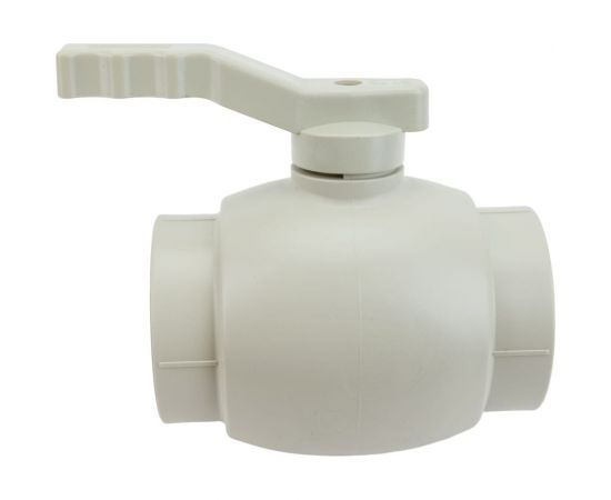 Кран шаровой RTP полнопроходной, D63 мм, серая 15818 