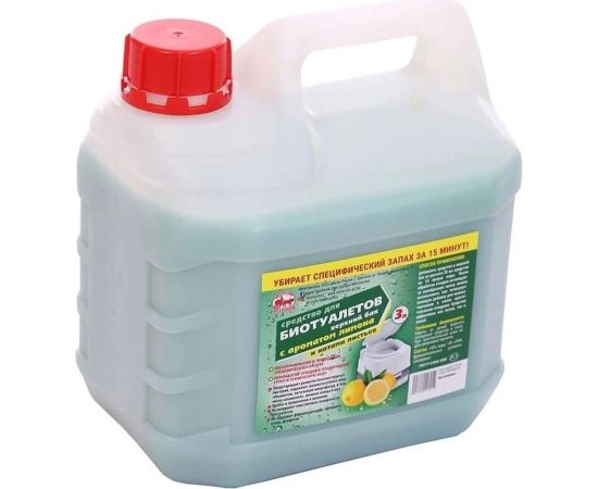 Средство для биотуалетов 3 л, верхний бачок, с ароматом лимона Артель Золотарь 3010403 