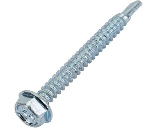 Саморез ZAMETAL 4,8х45 со сверлом и шестигранн. головкой DIN 7504K, оц., 500 шт ZA081511 – изображение 4