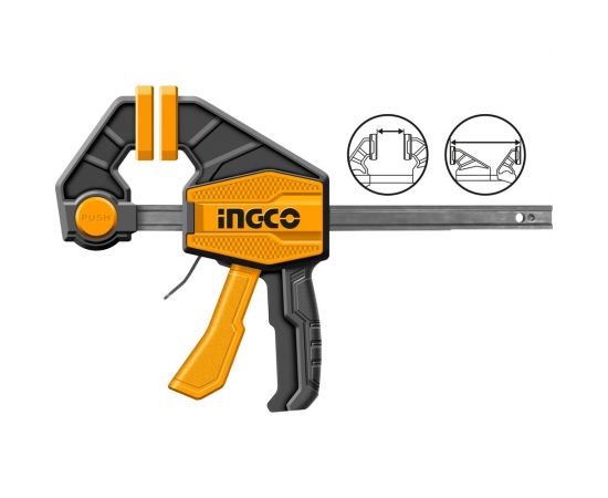 Быстрозажимная струбцина INGCO 63х150 мм HQBC01601 – изображение 2