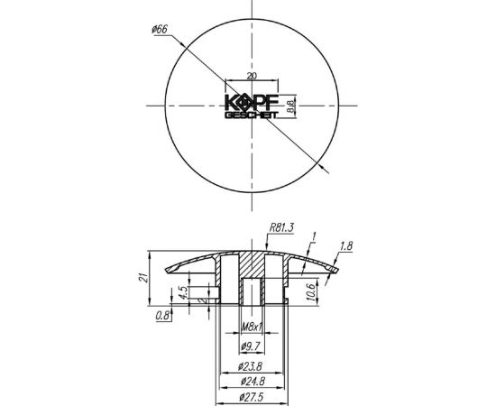 Хромированный сифон для раковины Kopfgescheit KG-A100 – изображение 4