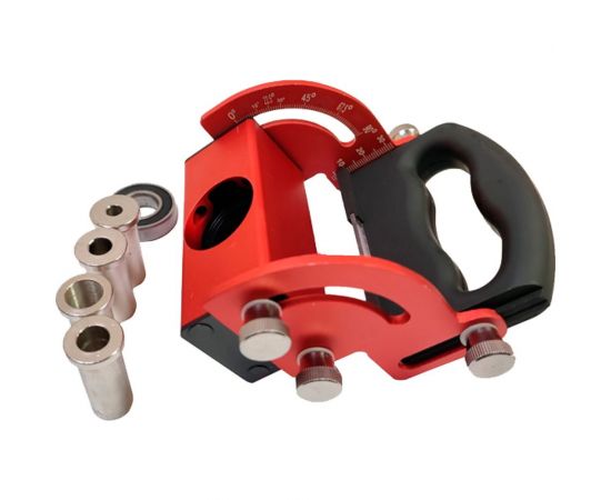 Кондуктор для сверления 0°- 90° стальной со сменными насадками 6/8/10/12 мм WOODWORK DGA-005 – изображение 9