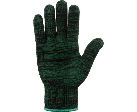 Двойные трикотажные перчатки Фабрика перчаток, без ПВХ, 10 класс, 5 нитей, зеленые, р.М 5-10-ДВ-ЗЕЛ-БП-(M) – изображение 6