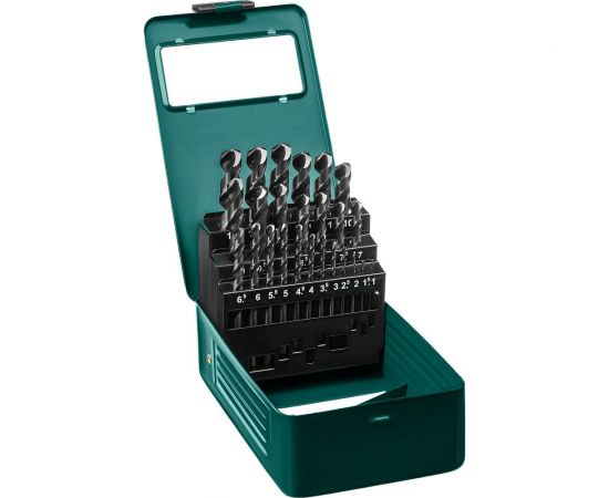 Набор сверл по металлу (25 шт; 1-13 мм) Kraftool 29651-H25 – изображение 3