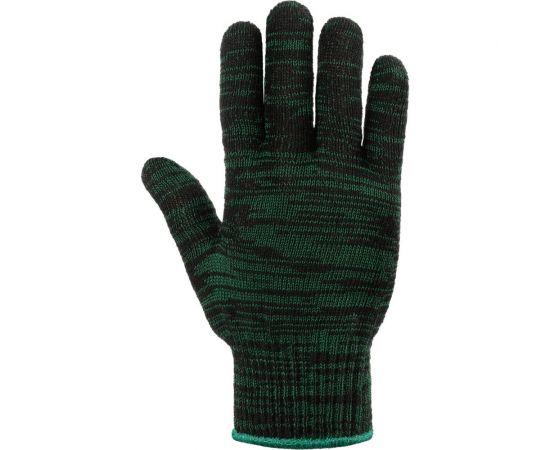 Двойные трикотажные перчатки Фабрика перчаток, без ПВХ, 10 класс, 5 нитей, зеленые, р.М 5-10-ДВ-ЗЕЛ-БП-(M) – изображение 8