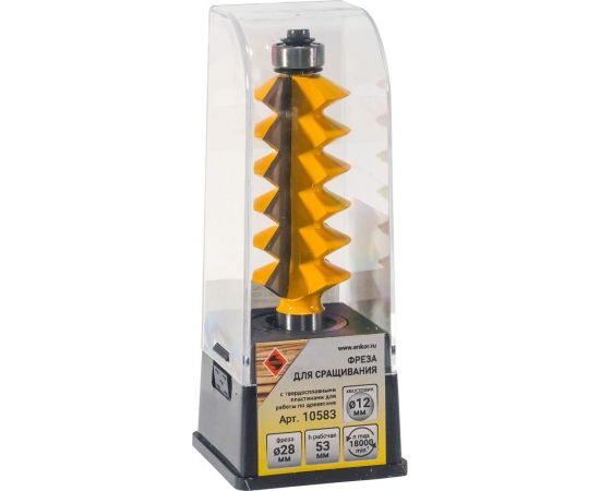 Фреза для сращивания 28x53 мм, хвостовик 12 мм Энкор 10583 – изображение 2
