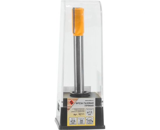 Фреза пазовая прямая 16x30 мм, хвостовик 12 мм Энкор 9211 – изображение 2
