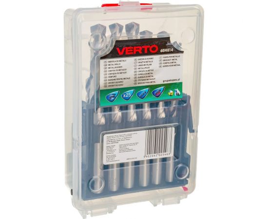Набор сверл по металлу (25 шт; 1-13 мм; HSS) VERTO 60H814 – изображение 6
