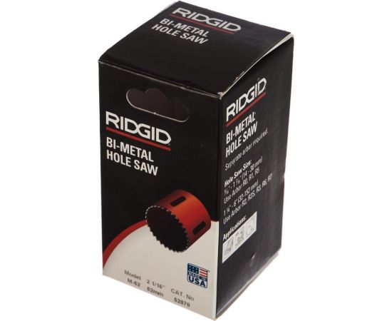 Коронка биметаллическая врезная М-108 (108 мм) RIDGID 52970 – изображение 2