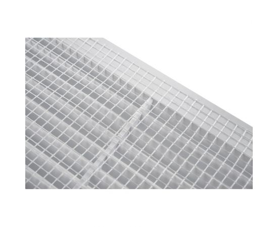 Решетка неразъемная наклонные жалюзи с москитной сеткой 190х190 мм Эвент Э1919Н – изображение 4