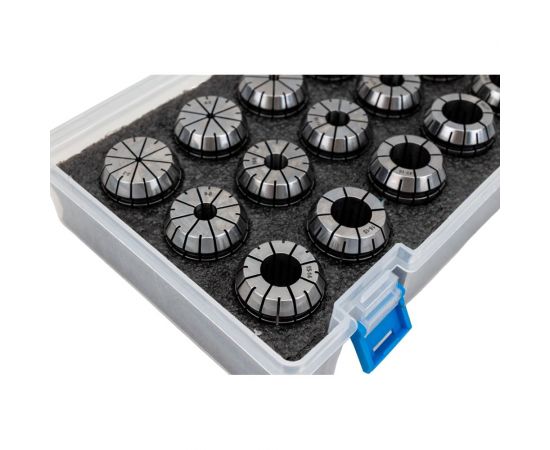 Набор цанг ER32 из 18 шт.: 3; 4; 5; 6; 7; 8; 9; 10; 11; 12; 13; 14; 15; 16; 17; 18; 19; 20 мм SOVIS 5779 – изображение 6