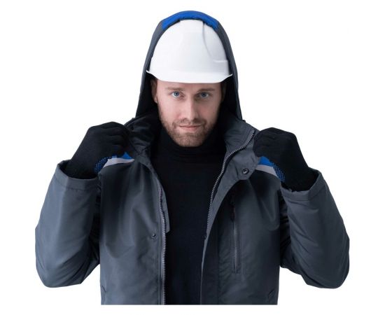 Демисезонная куртка ГК Спецобъединение ШТУРМАН серый/василёк, размер 120-124, рост 182-188 Кур 416/120/182 – изображение 10