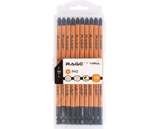 Биты магнитные S2 PH2, 150 мм, 10 шт rage by VIRA 554171 – изображение 7
