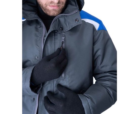 Демисезонная куртка ГК Спецобъединение ШТУРМАН серый/василёк, размер 120-124, рост 182-188 Кур 416/120/182 – изображение 9