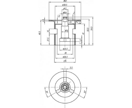 Хромированный сифон для раковины Kopfgescheit KG-A100 – изображение 7