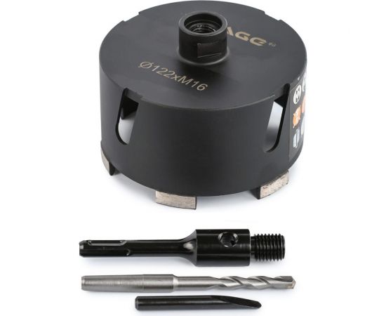 Коронка алмазная по бетону 122 мм rage by VIRA 559530 – изображение 12