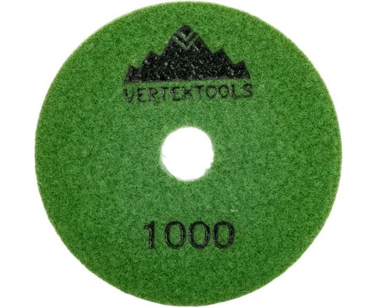 Круг алмазный гибкий шлифовальный для полировки мрамора (100х3х15 мм; Р1000) vertextools 12500-1000 