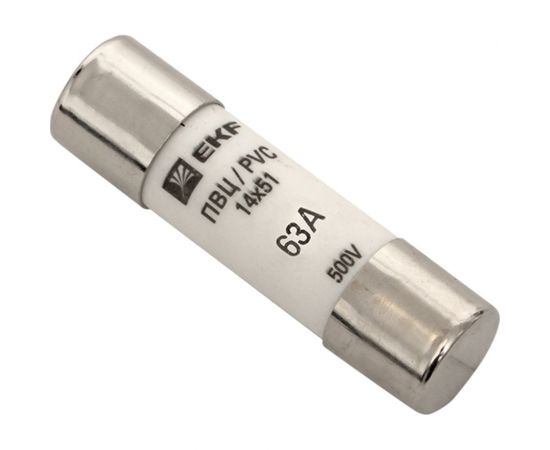 Плавкая цилиндрическая вставка EKF ПВЦ 14х51 63А 10 шт. PROxima SQpvc-14x51-63 