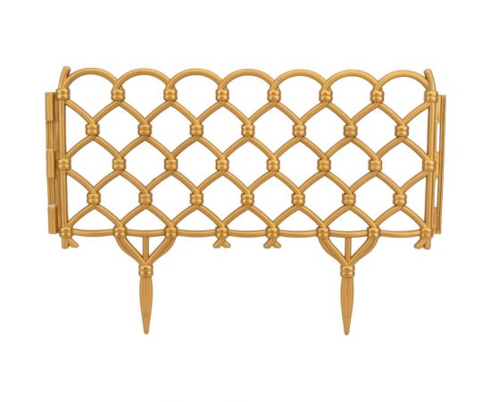 Декоративный забор Дачная мозаика Фаберже золотистый 15304 