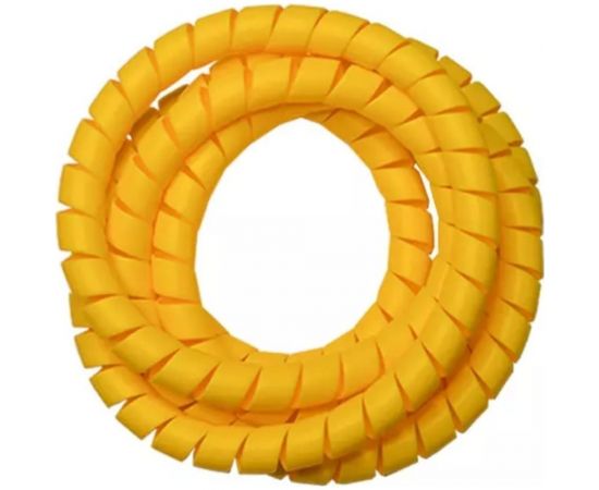 Спиральная пластиковая защита PARLMU SG-26-F12-k10 полипропилен, размер 26, плоская поверхность, цвет желтый, длина 10 м PR0200500-10 