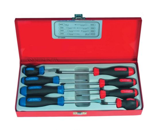 Набор отверток в металлическом кейсе 8шт KING TONY 33108MR 